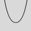 Chaîne cubaine Noir | 3 mm
