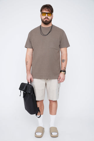 Short cargo à poches zippées coyote  - Thickems