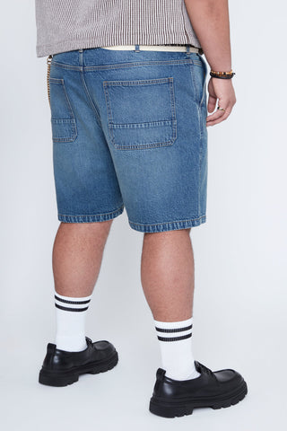Short en jean extensible Indigo - Thickems