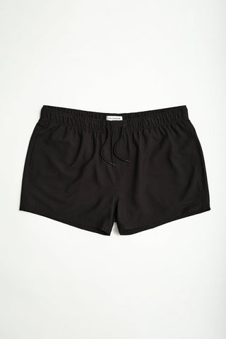 Short de bain noir Seersucker - Thickems