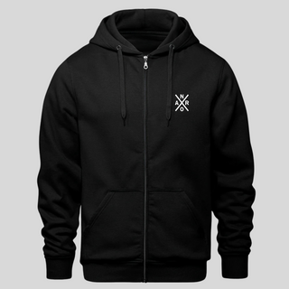 Hoodie full zip – Noir