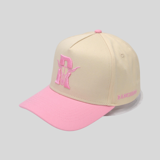 Casquette - Beige et rose