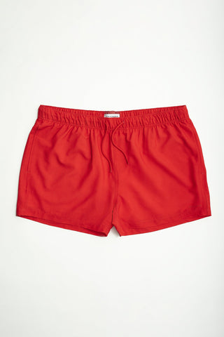 Short de bain rouge Seersucker - Thickems