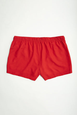 Short de bain rouge Seersucker - Thickems
