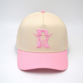 Casquette - Beige et rose