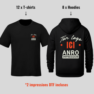 Combo 12 T-shirts 8 Hoodies