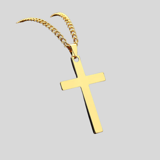 Chaîne avec pendentif croix Gold
