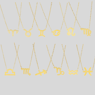 Chaîne avec pendentif signe astrologique