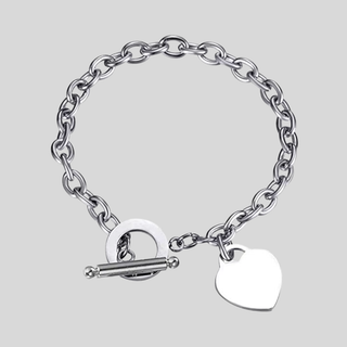 Bracelet avec pendentif cœur Argent