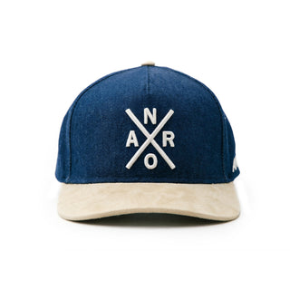 Casquette courbé denim - beige