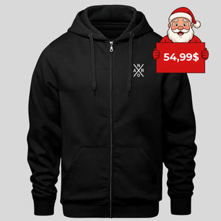 Hoodie full zip – Noir