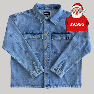 veste en jean bleu délavé - Original