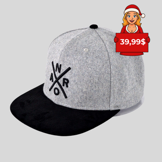 Casquette laine grise