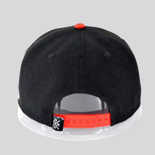 Casquette patch noir - Suède Rouge