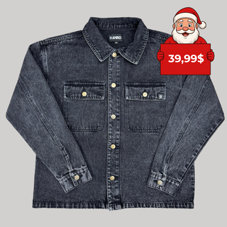 veste en jean noir délavé - Original