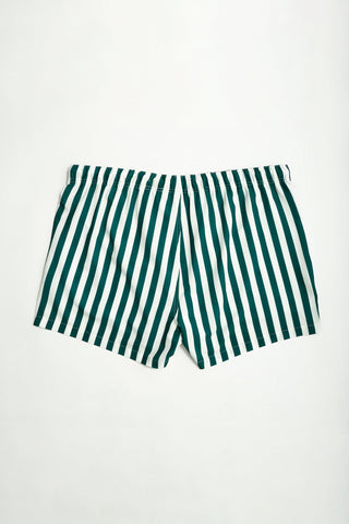 Short de bain rayé vert Seersucker - Thickems