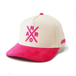 Casquette courbé beige - Rose