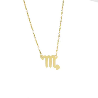 Chaîne avec pendentif signe astrologique