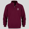 1/4 Zip Sweatshirt - Burgundy