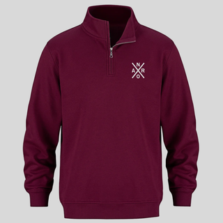 1/4 Zip Sweatshirt - Burgundy