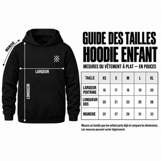 Hoodie Enfants noir - Panda Trashh