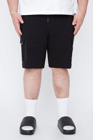 Short cargo à poches zippées noir  - Thickems