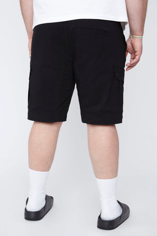 Short cargo à poches zippées noir  - Thickems