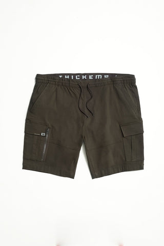 Short cargo à poches zippées army  - Thickems