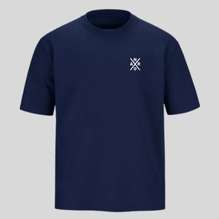 T-shirt 280 GSM navy oversize