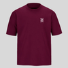 T-shirt 280 GSM burgundy oversize