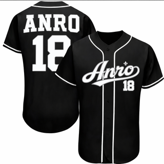 Jersey Baseball ANRO Noir/Blanc – Édition Limitée