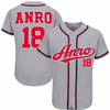 Jersey Baseball ANRO Gris/Rouge – Édition Limitée