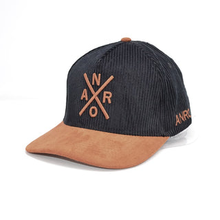 Casquette courbé noir corduroy - Suède