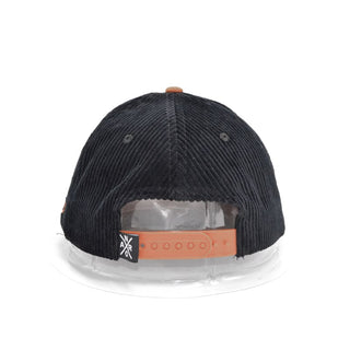 Casquette courbé noir corduroy - Suède