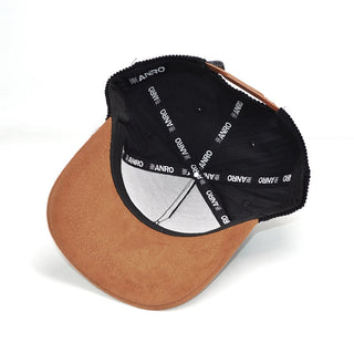 Casquette courbé noir corduroy - Suède