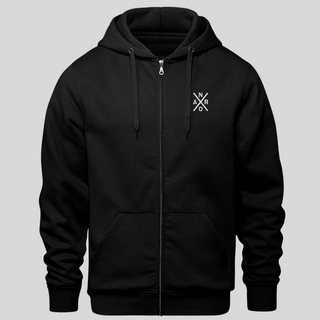 Hoodie full zip – Noir