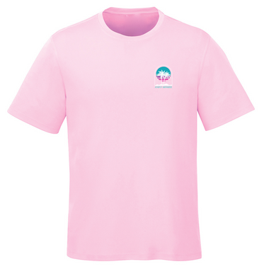 T-shirt unisexe Funky pink - Palmier retro