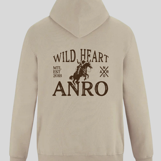 Hoodie sand - Wild heart